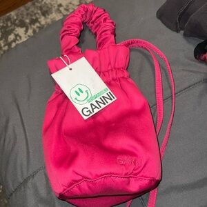 Ganni Satin Bucket bag